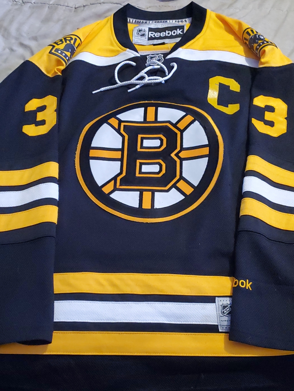 NHL Authentic Reebok Boston Bruins Zdeno Chara Jersey...🐻🏒
